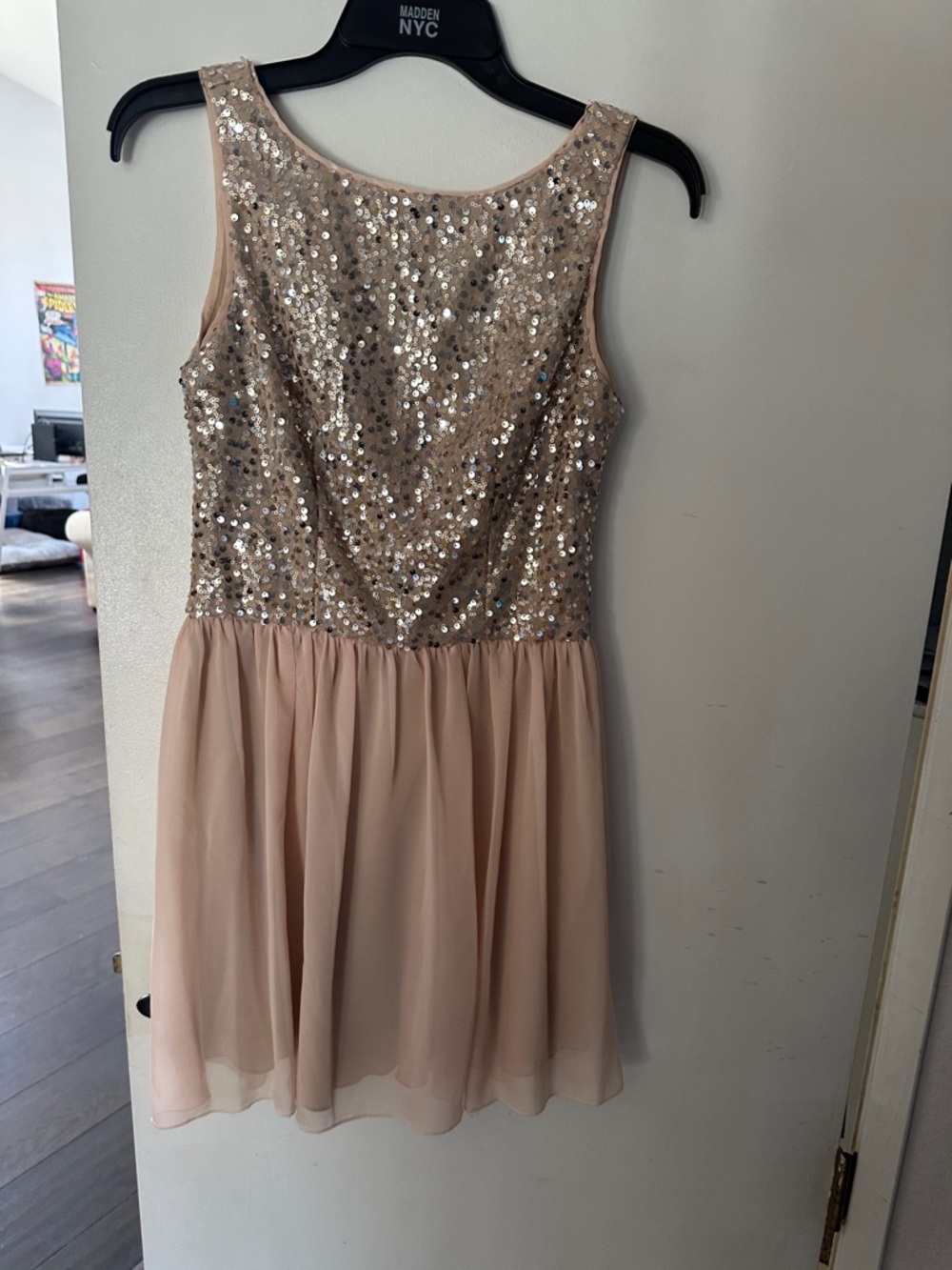 Sparkle Chiffon Party Dress for teens/ girls - Blush Pink